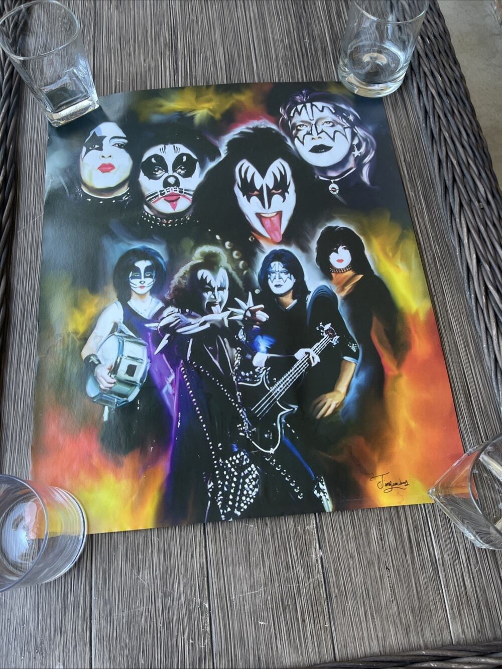 KISS poster designed by Jiang Zunzhong 20x16